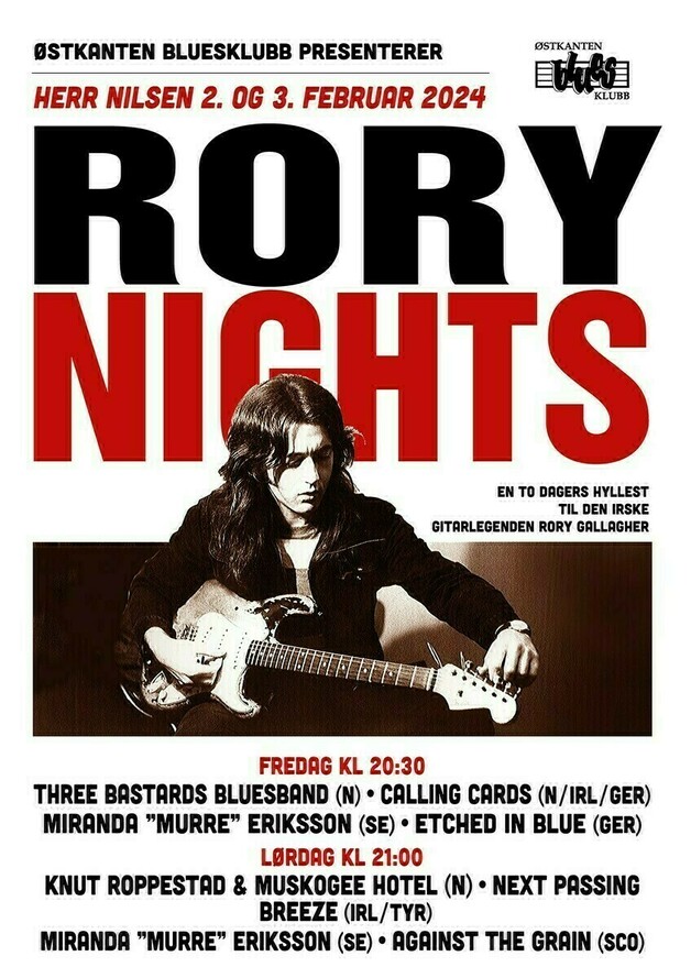 Østkanten Bluesklubb Oslo Rory Nights 2024